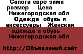 Сапоги евро зима!37 размер. › Цена ­ 1 700 - Нижегородская обл. Одежда, обувь и аксессуары » Женская одежда и обувь   . Нижегородская обл.